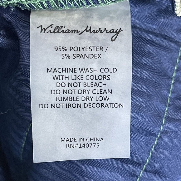 William Murray Shorts Mens 30 Green Golfing Performance Preppy Casual Adult - Picture 7 of 10